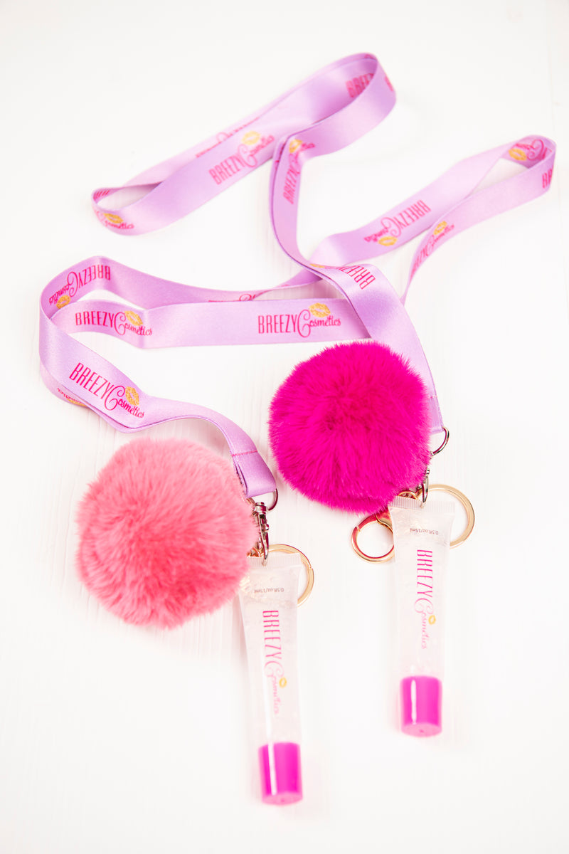 Puff Ball, Mint Lip Gloss Keychain – Beauty By Ellie
